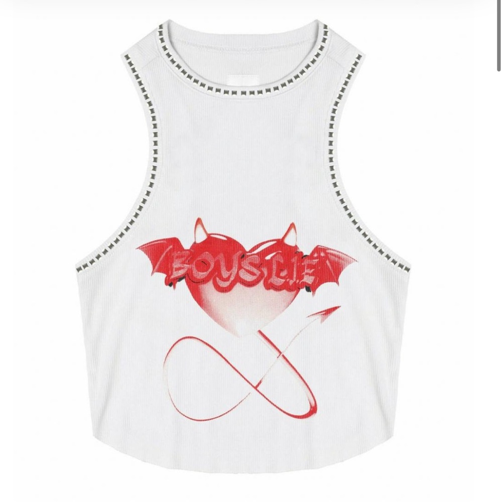 NWT Heartless Stud Tank White | Boys Lie Womens Tops
